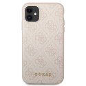 Guess 4G Metal Gold Logo - Etui iPhone 11 (różowy)