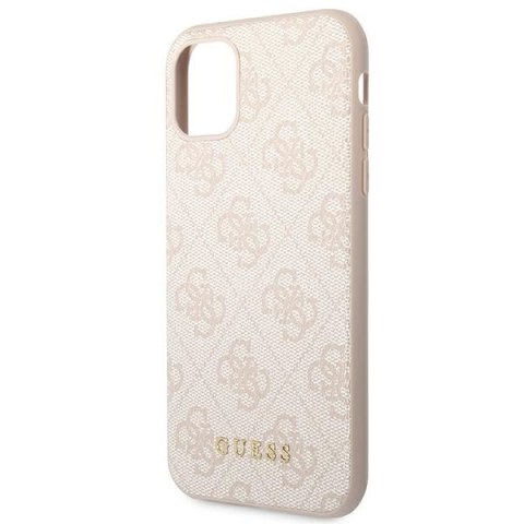 Guess 4G Metal Gold Logo - Etui iPhone 11 (różowy)