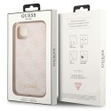 Guess 4G Metal Gold Logo - Etui iPhone 11 (różowy)