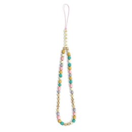 Guess Phone Strap Beads Heishi - Zawieszka do telefonu 25 cm (Flower Pink)
