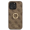 Guess 4G Ring Case - Etui iPhone 13 Pro (brązowy)