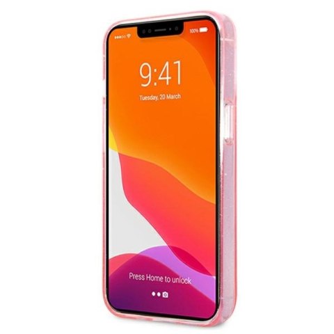 Karl Lagerfeld Glitter Karl & Choupette Head - Etui iPhone 13 Pro (różowy)