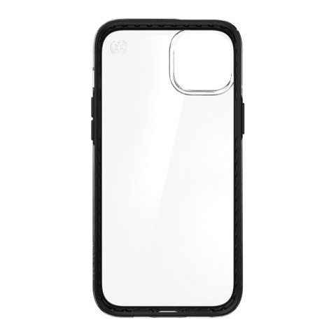 Speck Presidio Perfect-Clear with Impact Geometry - Etui iPhone 15 Plus / 14 Plus z powłoką MICROBAN (Clear / Black)