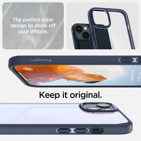 Spigen Ultra Hybrid - Etui do iPhone 15 Plus / iPhone 14 Plus (Granatowy)