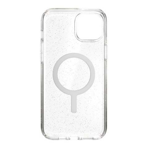 Speck Presidio Perfect-Clear with Glitter + MagSafe - Etui iPhone 15 Plus / 14 Plus z powłoką MICROBAN (Clear / Gold Glitter)
