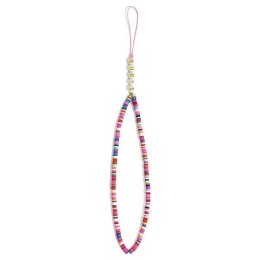 Guess Phone Strap Beads Heishi - Zawieszka do telefonu 25 cm (Multicolor Pink)