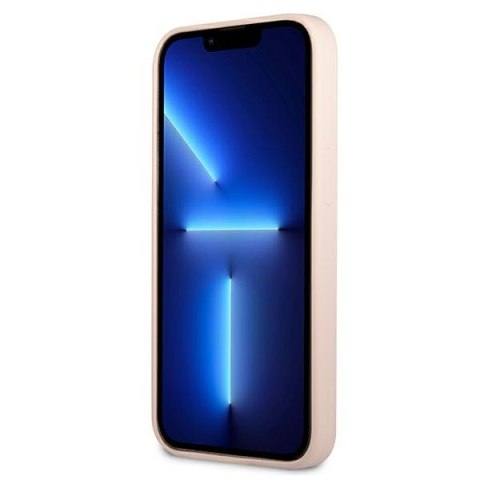 Guess Silicone Triangle Logo - Etui iPhone 13 mini (różowy)