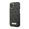 Guess 4G Logo Plate MagSafe - Etui iPhone 14 Plus (czarny)
