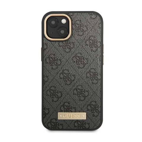 Guess 4G Logo Plate MagSafe - Etui iPhone 14 Plus (czarny)