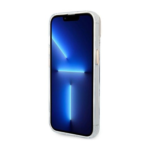 Guess Metal Outline Magsafe - Etui iPhone 14 (przezroczysty / złoty)