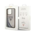 Guess Liquid Glitter Triangle Logo Case - Etui iPhone 14 Pro Max (czarny)