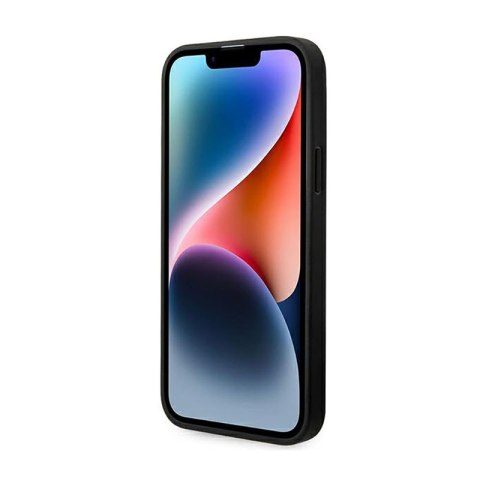 Ferrari Leather Stamp Sides - Etui iPhone 14 Plus (Czarny)