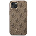Guess 4G Metal Camera Outline Case - Etui iPhone 14 Plus (Brązowy)