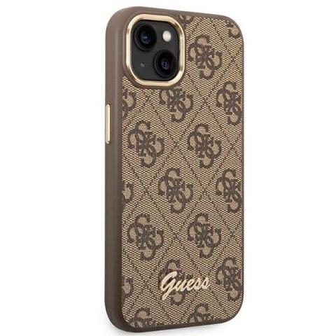 Guess 4G Metal Camera Outline Case - Etui iPhone 14 Plus (Brązowy)
