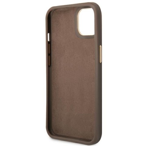 Guess 4G Metal Camera Outline Case - Etui iPhone 14 Plus (Brązowy)