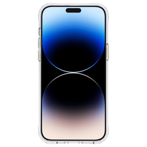 Rifle Paper Clear - Etui iPhone 14 Pro zdobione złotem (Rose Garden)