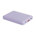 UNIQ Fuele Mini - Power Bank 8000 mAh USB-C 18W Power Delivery (lawendowy)