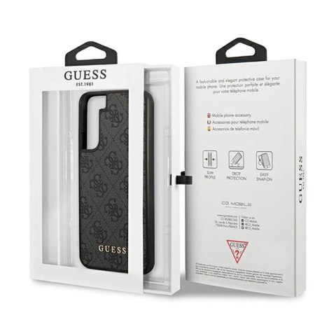 Guess 4G Metal Logo - Etui Samsung Galaxy S23 (szary)
