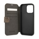 Guess Booktype 4G Big Metal Logo - Etui iPhone 13 Pro Max (brązowy)