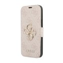 Guess Booktype 4G Big Metal Logo - Etui iPhone 13 Pro (różowy)