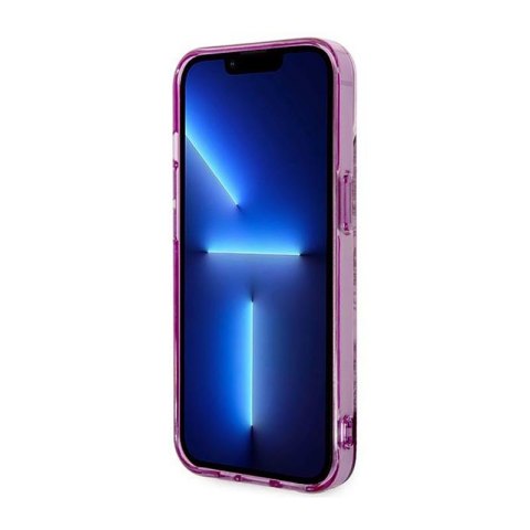 Guess Porcelain Collection - Etui iPhone 14 Plus (fuksja)