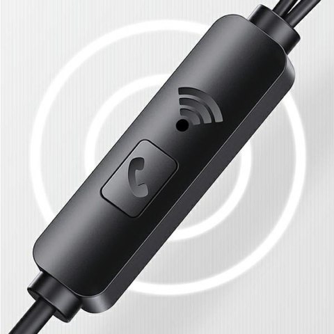 USAMS EP-44 - Słuchawki stereo jack 3,5 mm (czarny)