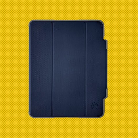 STM Dux Plus - Etui pancerne iPad 11" (2025) / 10.9" (2022) MIL-STD-810G z uchwytem Apple Pencil (Midnight Blue)