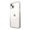Speck Gemshell + MagSafe - Etui do iPhone 15 Plus / iPhone 14 Plus z powłoką MICROBAN (Clear)