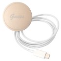 Guess Bundle Pack MagSafe 4G - Zestaw etui + ładowarka MagSafe iPhone 11 (brązowy/złoty)