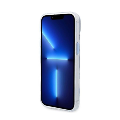 Guess Metal Outline Magsafe - Etui iPhone 14 Plus (przezroczysty / niebieski)