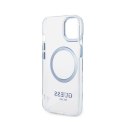 Guess Metal Outline Magsafe - Etui iPhone 14 Plus (przezroczysty / niebieski)