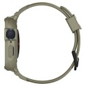 Spigen Rugged Armor Pro - Pasek z obudową do Apple Watch 44/45 mm (Vintage Khaki)