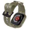 Spigen Rugged Armor Pro - Pasek z obudową do Apple Watch 44/45 mm (Vintage Khaki)