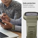 Spigen Rugged Armor Pro - Pasek z obudową do Apple Watch 44/45 mm (Vintage Khaki)