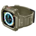 Spigen Rugged Armor Pro - Pasek z obudową do Apple Watch Ultra 49 mm (Vintage Khaki)