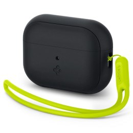 Spigen Silicone Fit Strap - Etui do Apple AirPods Pro 1 / 2 (Czarny / Zielony)