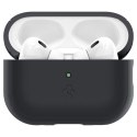 Spigen Silicone Fit Strap - Etui do Apple AirPods Pro 1 / 2 (Czarny / Zielony)