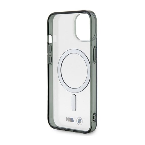 BMW Silver Ring MagSafe - Etui iPhone 14 Plus (Przezroczysty)