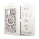 Guess Flower MagSafe - Etui iPhone 14 (Przezroczysty)