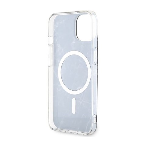 Guess Marble MagSafe - Etui iPhone 14 (Czarny)