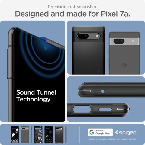 Spigen Rugged Armor - Etui do Google Pixel 7A (Czarny)