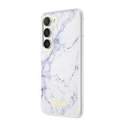 Guess Marble Collection - Etui Samsung Galaxy S23 (biały)