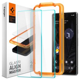 Spigen Alm Glas.TR 2-Pack - Szkło hartowane do Google Pixel 7A (2 szt.) (Przezroczysty)
