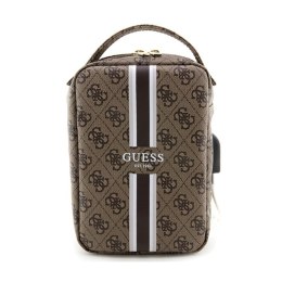 Guess 4G Printed Stripes Travel Universal Bag - Organizer na akcesoria (Brązowy)