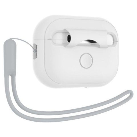 Spigen Silicone Fit Strap - Etui do Apple AirPods Pro 1 / 2 (Biały / Szary)