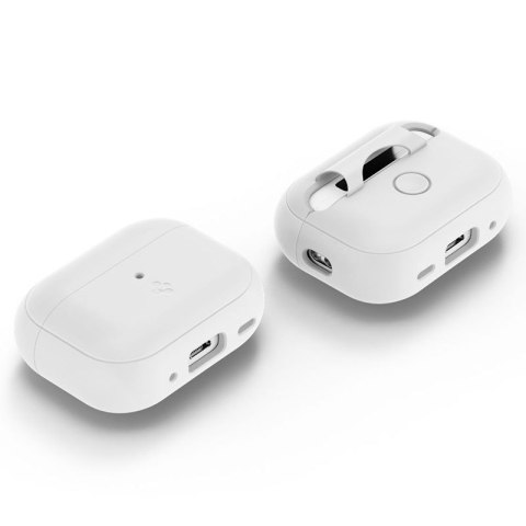 Spigen Silicone Fit Strap - Etui do Apple AirPods Pro 1 / 2 (Biały / Szary)