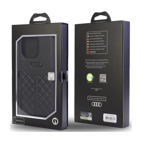 Audi Genuine Leather - Etui iPhone 13 Pro Max (Czarny)