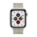 Crong Milano Steel - Pasek ze stali nierdzewnej do Apple Watch 38/40/41/42 mm (szampański)
