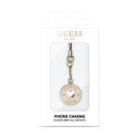 Guess Phone Strap Heart Diamond Charm with Rhinestones - Zawieszka do telefonu