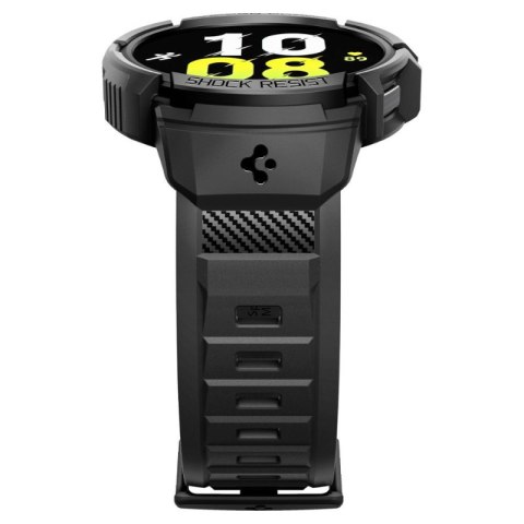 Spigen Rugged Armor Pro - Pasek + etui do Samsung Galaxy Watch 6 44 mm (Czarny)